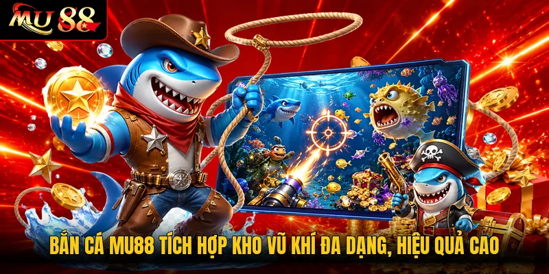 Bắn cá MU88 tích hợp kho vũ khí đa dạng, hiệu quả cao