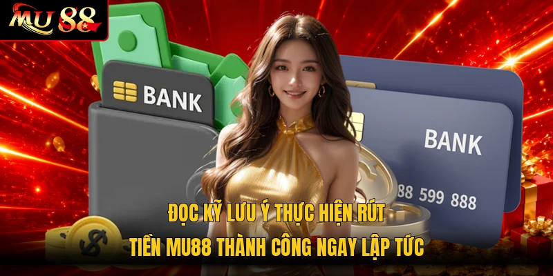 Đọc kỹ lưu ý thực hiện rút tiền MU88 thành công ngay lập tức