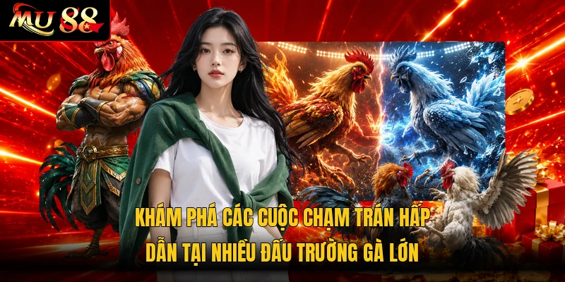 Khám phá các cuộc chạm trán hấp dẫn tại nhiều đấu trường gà lớn
