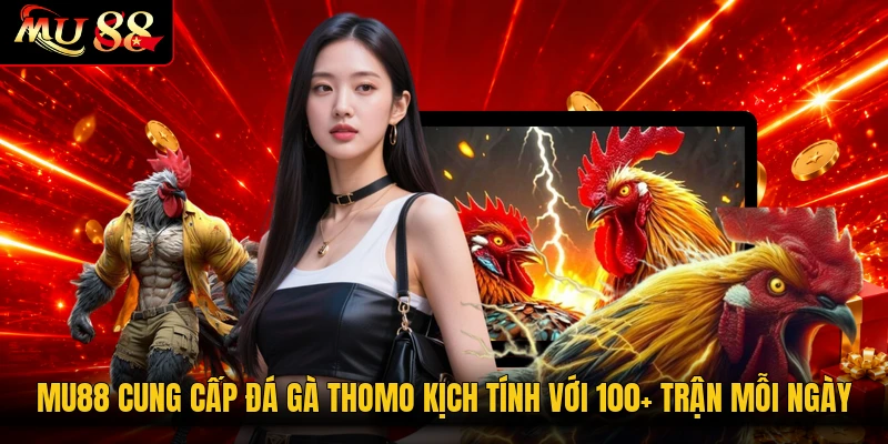 MU88 cung cấp đá gà Thomo kịch tính với 100+ trận mỗi ngày